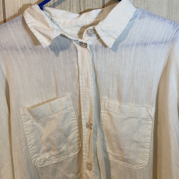 Oversized white Button Down - Picture 3 of 5